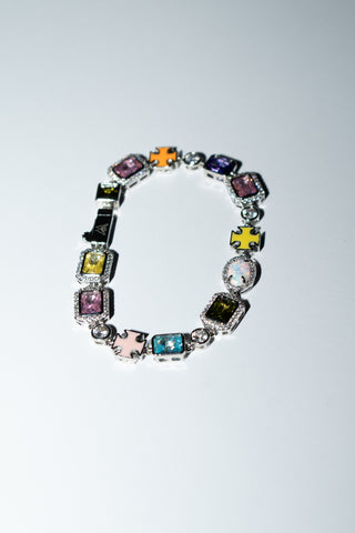 Pulseira Arco-Íris com Cruzes