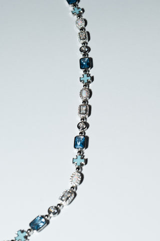 Colar com Cruzes Azul