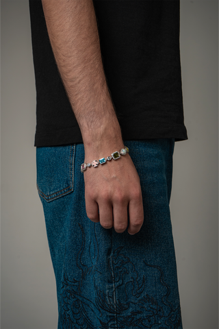 Pulseira Arco-Íris com Cruzes